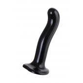 Черный стимулятор для пар P G-Spot Dildo Size L - 19 см. - Strap-on-me - в Нальчике купить с доставкой