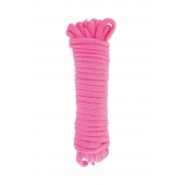 Розовая веревка для связывания Sweet Caress Rope - 10 метров - Sweet Caress - купить с доставкой в Нальчике