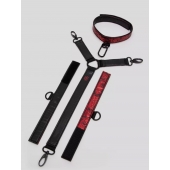 Ошейник с наручниками Reversible Faux Leather Collar and Wrist - Fifty Shades of Grey - купить с доставкой в Нальчике
