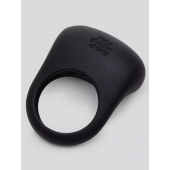 Черное эрекционное виброкольцо Sensation Rechargeable Vibrating Love Ring - Fifty Shades of Grey - в Нальчике купить с доставкой