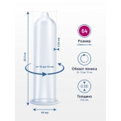 Презервативы MY.SIZE размер 64 - 3 шт. - My.Size - купить с доставкой в Нальчике