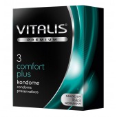 Контурные презервативы VITALIS PREMIUM comfort plus - 3 шт. - Vitalis - купить с доставкой в Нальчике