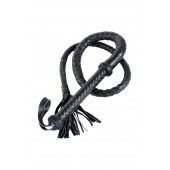 Длинный кожаный кнут с хлопушками на конце - ToyFa - купить с доставкой в Нальчике