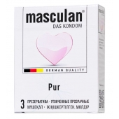 Супертонкие презервативы Masculan Pur - 3 шт. - Masculan - купить с доставкой в Нальчике