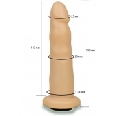 Телесная насадка Harness - 15,8 см. - LOVETOY (А-Полимер) - купить с доставкой в Нальчике