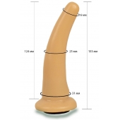 Телесная гладкая насадка Harness - 13,3 см. - LOVETOY (А-Полимер) - купить с доставкой в Нальчике