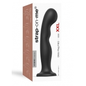 Черная насадка Strap-On-Me Dildo Plug P G size XXL - Strap-on-me - купить с доставкой в Нальчике