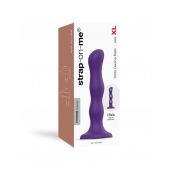 Фиолетовая насадка Strap-On-Me Dildo Geisha Balls size XL - Strap-on-me - купить с доставкой в Нальчике