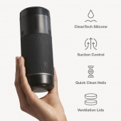 Черный мастурбатор с контролем всасывания Arcwave Pow Stroker - Arcwave - в Нальчике купить с доставкой