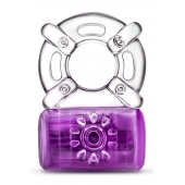 Фиолетовое эрекционное виброкольцо One Night Stand Vibrating C-Ring - Blush Novelties - в Нальчике купить с доставкой