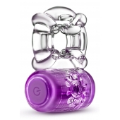 Фиолетовое эрекционное виброкольцо One Night Stand Vibrating C-Ring - Blush Novelties - в Нальчике купить с доставкой