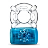 Синее эрекционное виброкольцо One Night Stand Vibrating C-Ring - Blush Novelties - в Нальчике купить с доставкой