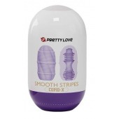 Сиреневый мастурбатор-яйцо Smooth Stripes - Baile - в Нальчике купить с доставкой