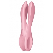 Розовый вибратор Threesome 1 с  пальчиками - Satisfyer в Нальчике Розовый вибратор Threesome 1 с  пальчиками - Satisfyer