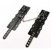 Узорчатые кожаные оковы с регулируемыми ремешками - Crazy Handmade - купить с доставкой в Нальчике