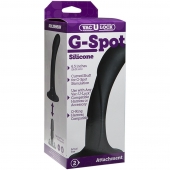 Черная изогнутая насадка Vac-U-Lock G-Spot - 16,5 см. - Doc Johnson - купить с доставкой в Нальчике