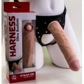 Насадка-фаллос в комплекте с трусиками Harness - 21,6 см. - LOVETOY (А-Полимер) - купить с доставкой в Нальчике