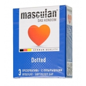 Презервативы с пупырышками Masculan Dotted - 3 шт. - Masculan - купить с доставкой в Нальчике