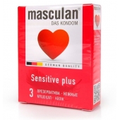 Презервативы Masculan Sensitive plus - 3 шт. - Masculan - купить с доставкой в Нальчике