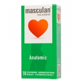 Презервативы анатомической формы Masculan Anatomic - 10 шт. - Masculan - купить с доставкой в Нальчике