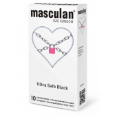 Ультрапрочные презервативы Masculan Ultra Safe Black - 10 шт. - Masculan - купить с доставкой в Нальчике