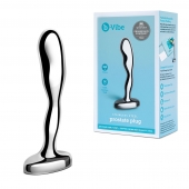 Стальной стимулятор простаты Stainless Steel Prostate Plug - 11,5 см. - b-Vibe - в Нальчике купить с доставкой