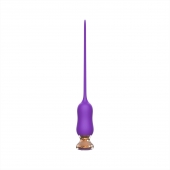 Фиолетовый тонкий стимулятор Nipple Vibrator - 23 см. - I-MOON - купить с доставкой в Нальчике