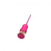 Розовый тонкий стимулятор Nipple Vibrator - 23 см. - I-MOON - купить с доставкой в Нальчике