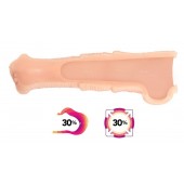 Телесная фантазийная насадка на член Cock Sleeve Size M - KOKOS - в Нальчике купить с доставкой