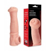 Телесная фантазийная насадка на член Cock Sleeve Size L - KOKOS - в Нальчике купить с доставкой