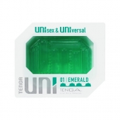 Зеленый мастурбатор-стимулятор Tenga Uni Emerald - Tenga - в Нальчике купить с доставкой