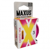 Ароматизированные презервативы Maxus Exotic Mix - 3 шт. - Maxus - купить с доставкой в Нальчике