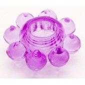 Мягкая фиолетовая гелевая насадка - Toyfa Basic - в Нальчике купить с доставкой