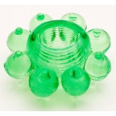 Зеленое эрекционное кольцо-цветок - Toyfa Basic - в Нальчике купить с доставкой