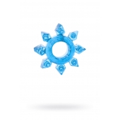 Голубая гелевая насадка-звезда - Toyfa Basic - в Нальчике купить с доставкой