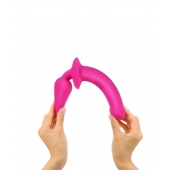 Ярко-розовый двусторонний фаллоимитатор Switch Plug-In Semi-Realistic Size L - Strap-on-me купить с доставкой в интернет-магазине Orgasmix в Нальчике Ярко-розовый двусторонний фаллоимитатор Switch Plug-In Semi-Realistic Size L - Strap-on-me