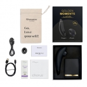 Набор для пар Golden Moments: Womanizer Premium 2 и We-Vibe Chorus - Womanizer купить в Нальчике с доставкой в Orgasmix.ru Набор для пар Golden Moments: Womanizer Premium 2 и We-Vibe Chorus - Womanizer