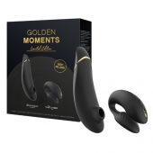 Набор для пар Golden Moments: Womanizer Premium 2 и We-Vibe Chorus - Womanizer купить в Нальчике с доставкой в Orgasmix.ru Набор для пар Golden Moments: Womanizer Premium 2 и We-Vibe Chorus - Womanizer