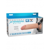 Полый страпон на ремнях 6’’ Hollow Silicone Strap-on - Pipedream - купить с доставкой в Нальчике
