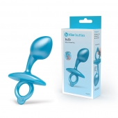 Голубая анальная пробка для массажа простаты Bulb Silicone Prostate Plug - 10,7 см. - b-Vibe - в Нальчике купить с доставкой