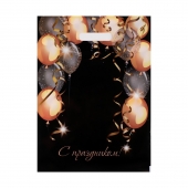 Пакет с вырубной ручкой и принтом в виде шариков (30х40 см) - Сима-Ленд - купить с доставкой в Нальчике