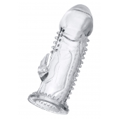 Прозрачная насадка на пенис с шипиками и коготком - 13,5 см. - A-toys - в Нальчике купить с доставкой