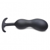 Черный массажер простаты с утяжелителями Premium Silicone Weighted Prostate Plug XL - 20,8 см. - XR Brands - в Нальчике купить с доставкой