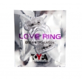 Прозрачное виброкольцо с двумя вибропульками - Toyfa Basic - в Нальчике купить с доставкой