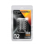 Прозрачная насадка на пенис с шишечками STAY HARD COCK SLEEVE 02 CLEAR - Blush Novelties - в Нальчике купить с доставкой