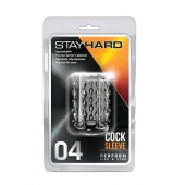 Прозрачная насадка с бороздками STAY HARD COCK SLEEVE 04 CLEAR - Blush Novelties - в Нальчике купить с доставкой