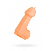 Оранжевая свеча в форме пениса - 47 гр. - Pecado - купить с доставкой в Нальчике