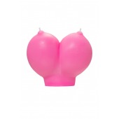 Розовая свеча «Сиськи» - 150 гр. - Pecado - купить с доставкой в Нальчике