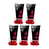 Набор из 5 съедобных лубрикантов JUJU со вкусом малины - JuJu - купить с доставкой в Нальчике