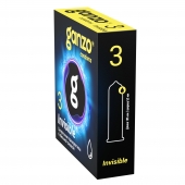 Супертонкие презервативы Ganzo Invisible - 3 шт. - Ganzo - купить с доставкой в Нальчике